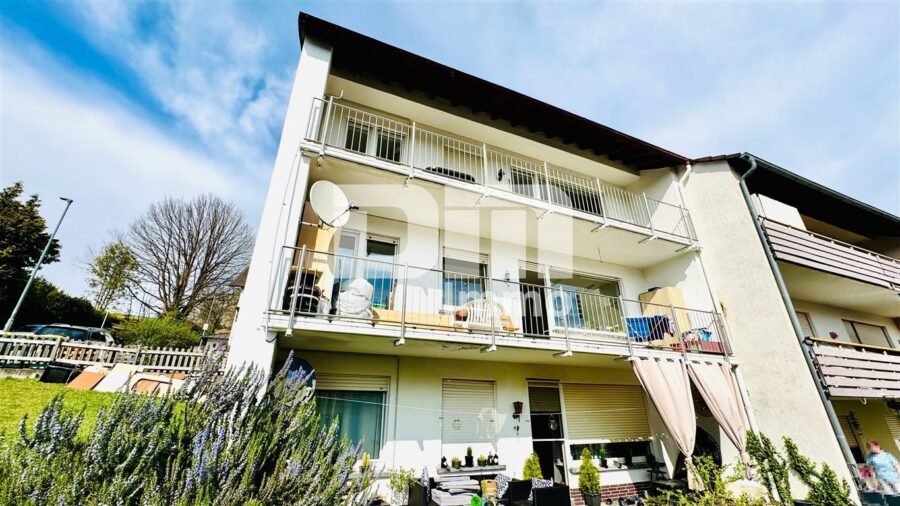 Hochwertiges Drei- bis Vierfamilienhaus in erhobener Ortsrandlage mit Panoramablick - Rückansicht